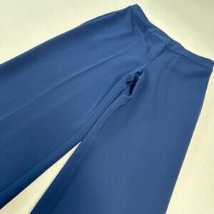 St. John Women's Size 6 Wide Leg Crepe Dress Pants Blue